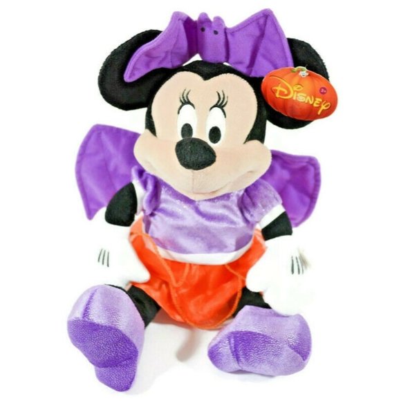 Just Play Disney Minnie Mouse Halloween Vampire Bat 11” Musical Toy & Moves Head - Picture 1 of 9